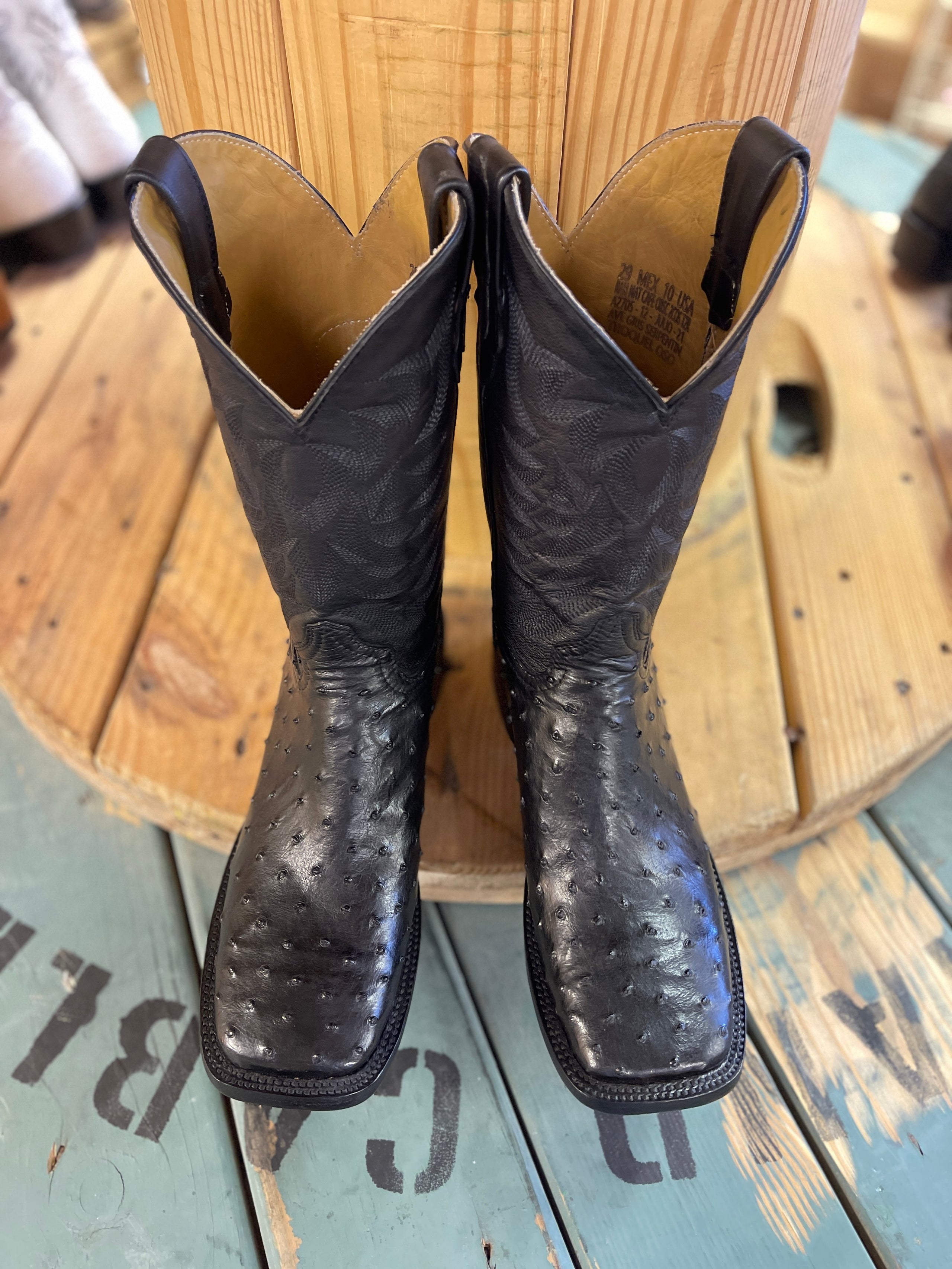 Ostrich boots for sale store